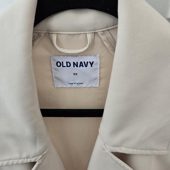 Old Navy Trench Coat 2X - Picture 4 of 8